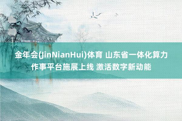 金年会(JinNianHui)体育 山东省一体化算力作事平台施展上线 激活数字新动能