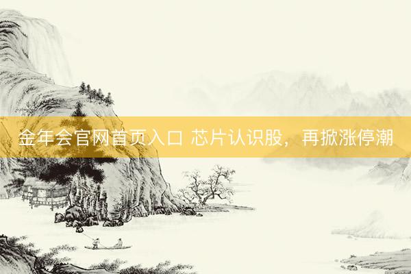 金年会官网首页入口 芯片认识股，再掀涨停潮