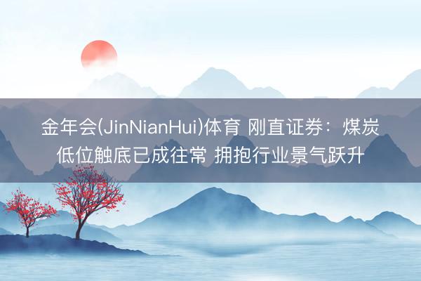 金年会(JinNianHui)体育 刚直证券：煤炭低位触底已成往常 拥抱行业景气跃升